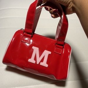 bright red mini bag